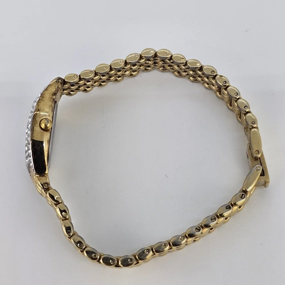 Armitron Women's‎ Watch 19MM MOP Dial Crystal Bezel Gold Bracelet 6